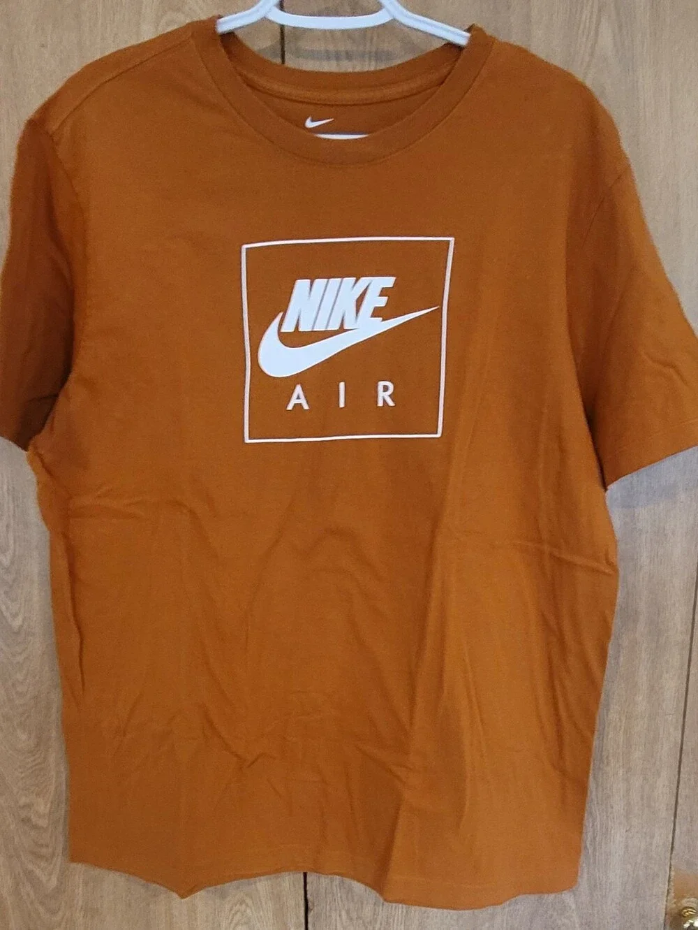 Nike Air Men's Short Sleeve The Nike T-Shirt — Rust Orange